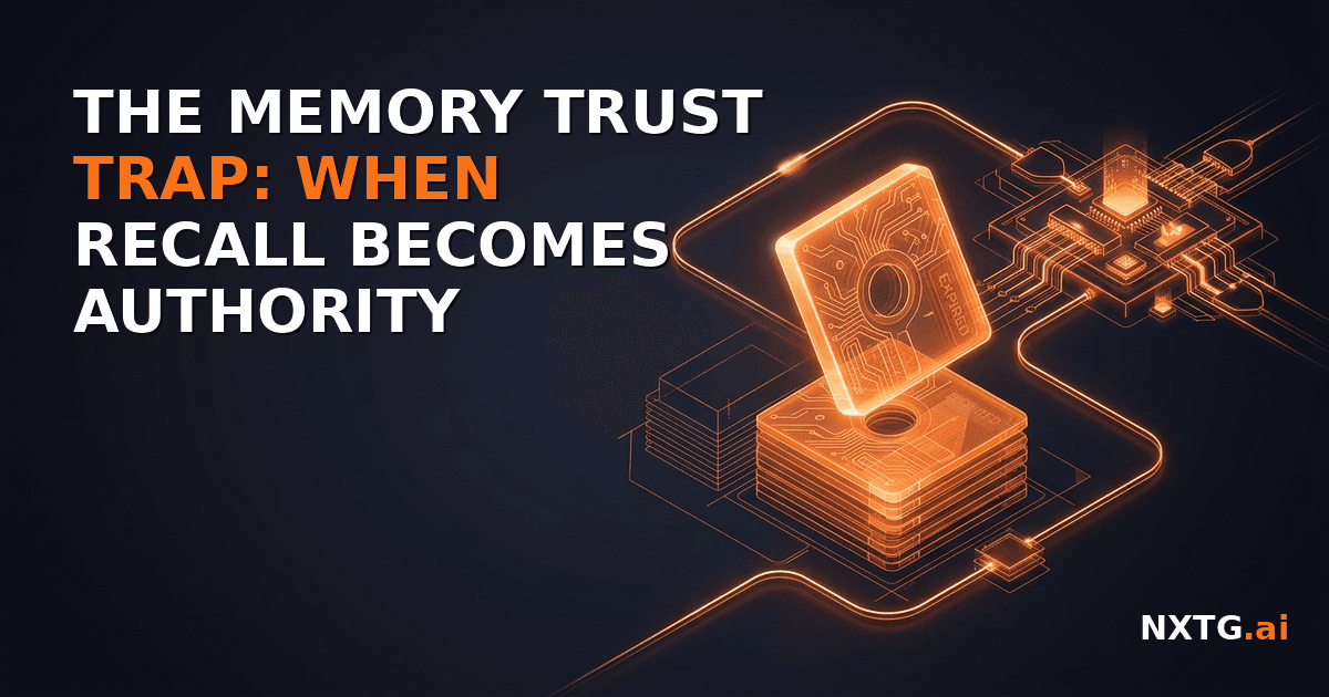 The Memory Trust Trap: When Recall Becomes Authority