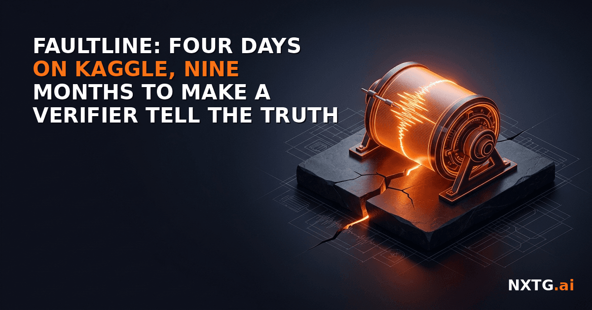 Faultline: Four Days on Kaggle, Nine Months to Make a Verifier Tell the Truth