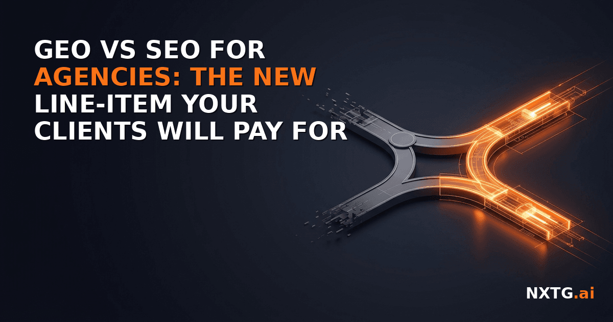 GEO vs SEO for Agencies: The New Line-Item Your Clients Will Pay For